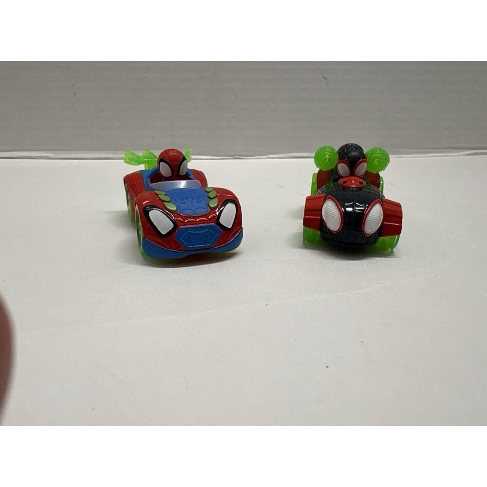 Spidey and His Amazing Friends Spidey & Miles Die Cast Car Lot of 2